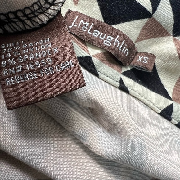 J. McLaughlin Catalina Cloth Womens Dress Geometric Career Summer 70s Revival - Picture 7 of 15